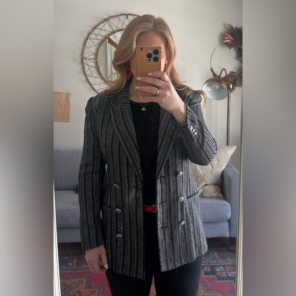 Vintage Pinstriped Blazer - Picture 8 of 10